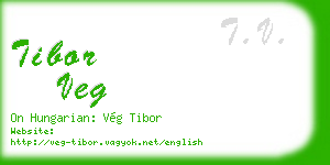 tibor veg business card